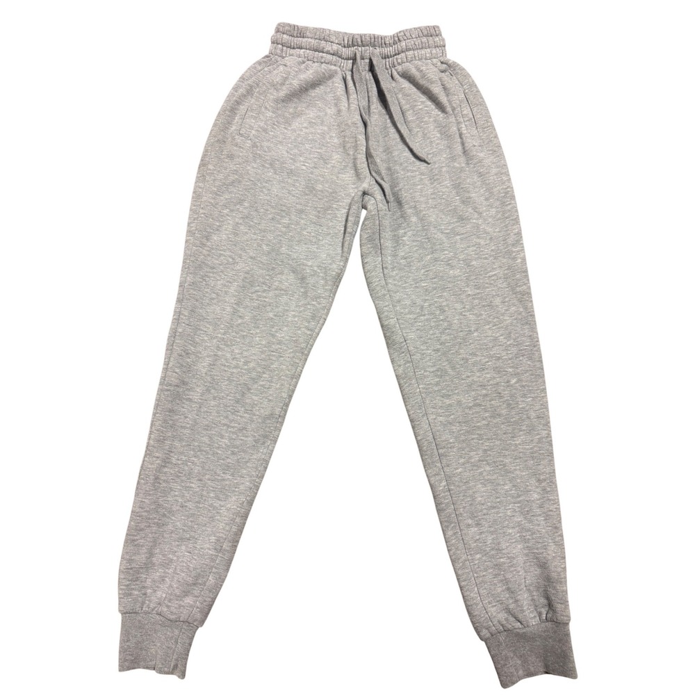 Shaka Wear Joggers Mens Small Heather Gray Fleece Sweatpants Drawstring Cuffed
